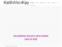 Tablet Screenshot of keithallenkay.com